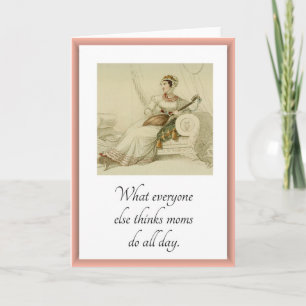 Funny Mom to Mom Greeting Card (Blank Inside)