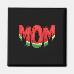 Funny Mom Watermelon Summer Fruit Family Matching Magnet