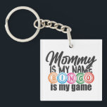 Funny Mommy Bingo word art  Keychain<br><div class="desc">Funny Mommy Bingo word art Keychain</div>