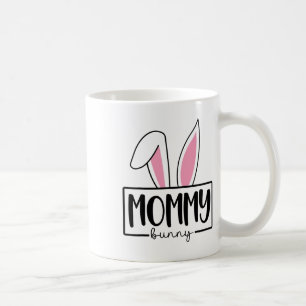 Funny Mommy Bunny Happy Easter Family Matching  Coffee Mug