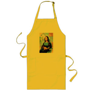 Funny Mona Lisa Dentist Dental Office Art Decor - Long Apron