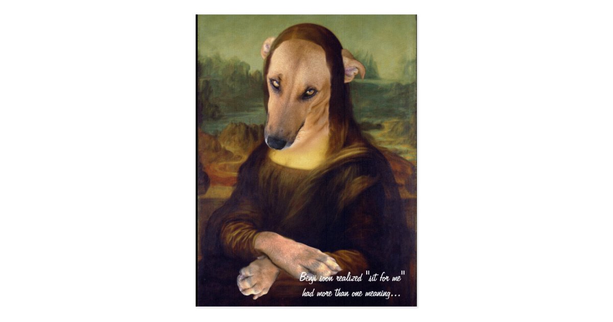 Funny Mona Lisa Dog Meme Picture Postcard Zazzle Ca See, rate and share the best mona lisa memes, gifs and funny pics. funny mona lisa dog meme picture postcard zazzle ca