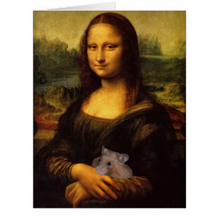 Funny Mona Lisa With Sweet Hamster