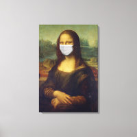 Funny Monalisa Wears Coronavirus Facial Mask