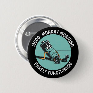 Funny Monday 2 Inch Round Button
