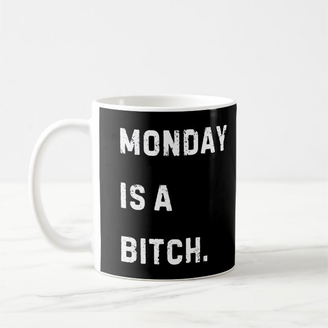 Funny Monday Coffee Mug (Gauche)