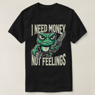 Funny Money Frog T-Shirt – Bold and Humourous Grap