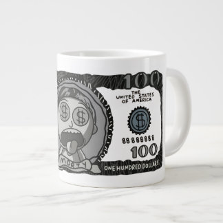 Funny "Money Morty" 100 Dollar Bill Specialty Coff Large Coffee Mug