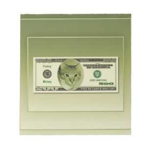 Funny Money Notepad