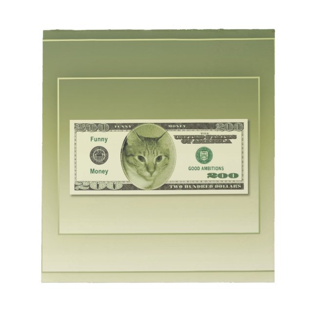 Funny Money Notepad (Front)