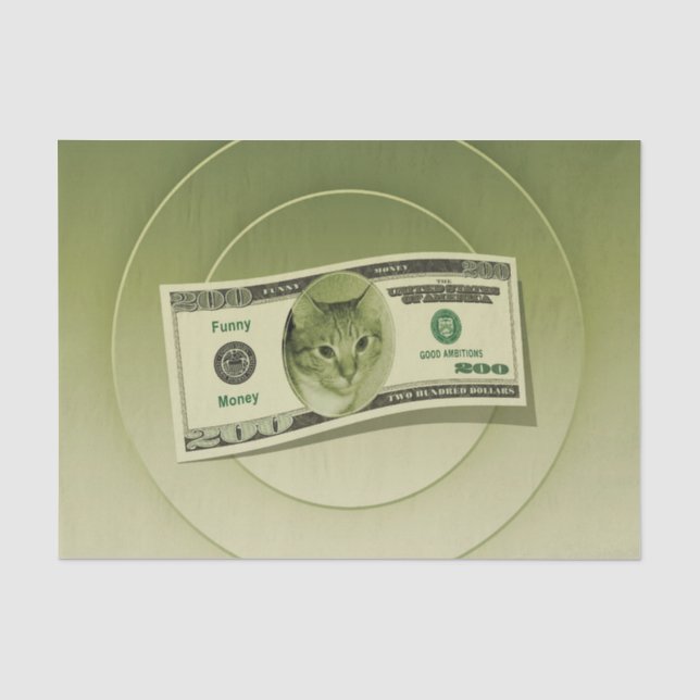 Funny Money Tissue Paper (Front)