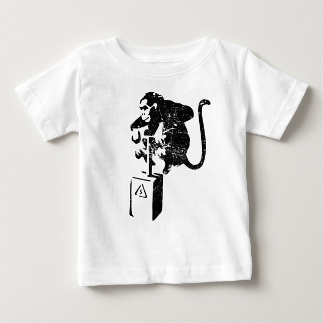 Funny Monkey Baby T-Shirt (Front)
