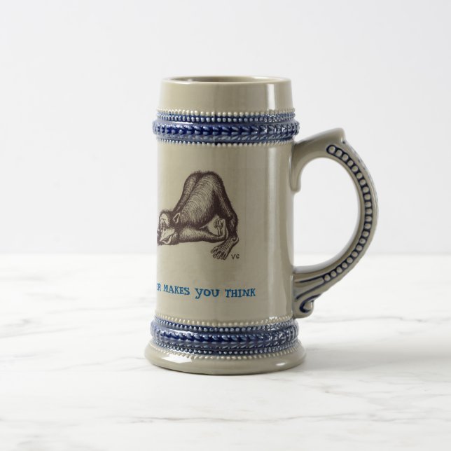 Funny monkey beer mug (Right)