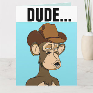 FUNNY MONKEY BIRTHDAY OVERSIZED CARD