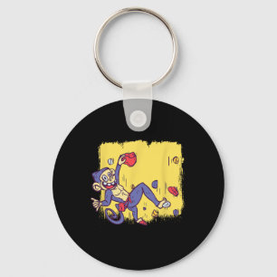 Funny Monkey Bouldering And Rock Climbing Keychain