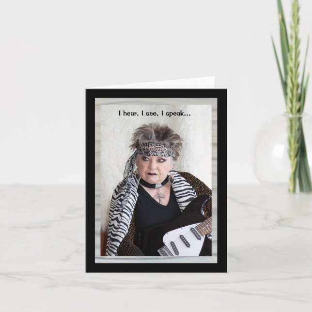 Funny Monkey Business Card (Front)