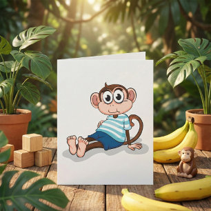 Funny Monkey Card