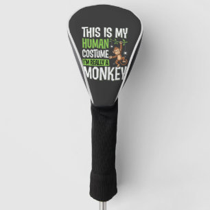 Funny Monkey Costume Halloween Vector Golf Head Cover