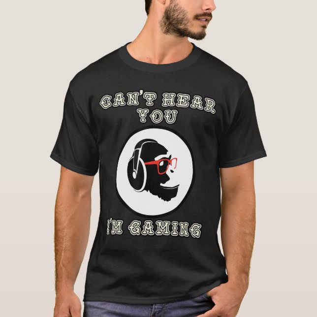 Funny Monkey Gamer Gaming funny T-Shirt (Front)