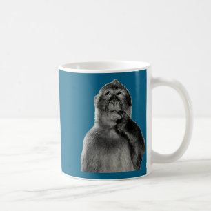 Funny Monkey Meme With Retro Odore Humor Art Style Coffee Mug