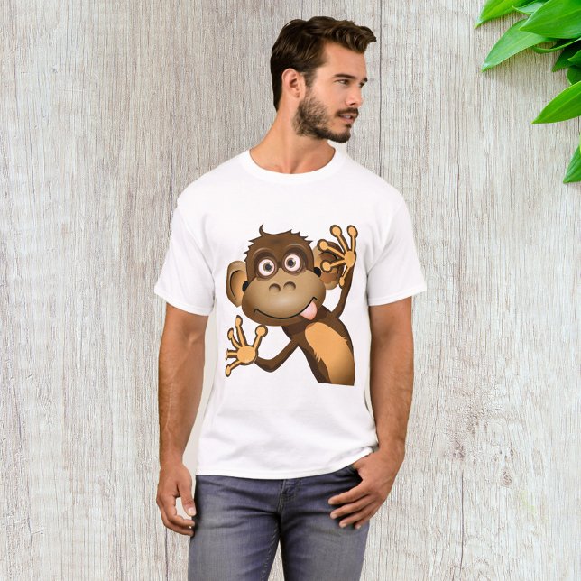 Funny Monkey Mens T-Shirt (Creator Uploaded)