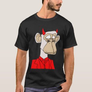 Funny Monkey Non-Fungible Human NFT Crypto Art Tok T-Shirt