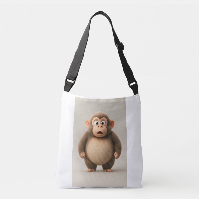 Funny Monkey Tote Bag (Front)