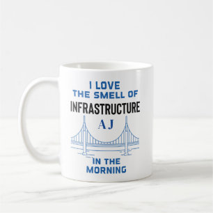 Funny Monogram Civil Engineering Bridge Engineer Coffee Mug