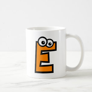 Funny Monogram Letter E Coffee Mug