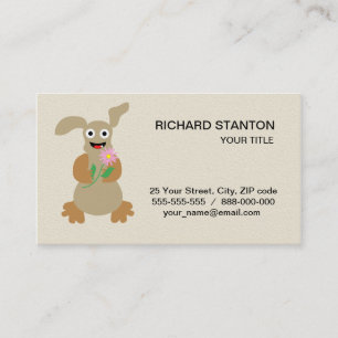 Funny monster business card