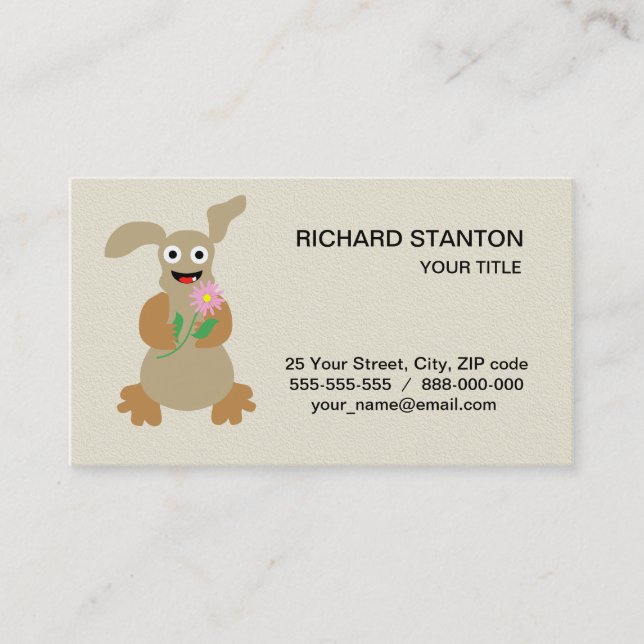 Funny monster business card (Front)