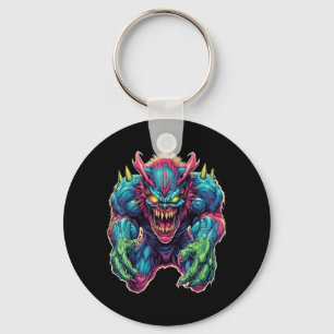 Funny Monster Cute Cartoon Comic Halloween Keychain