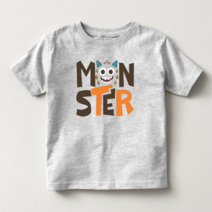 Funny Monster Face Typography Tee