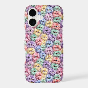 Funny Monster   Furry Rainbow Creatures Phone Case
