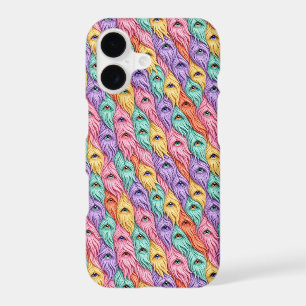 Funny Monster   Furry Rainbow Creatures Phone Case
