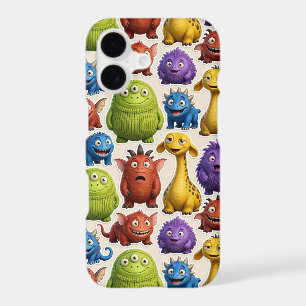 Funny Monster   Furry Rainbow Creatures Phone Case