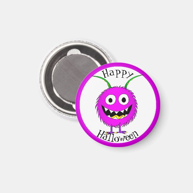 Funny, Monster, Halloween Magnet (Front/Back)