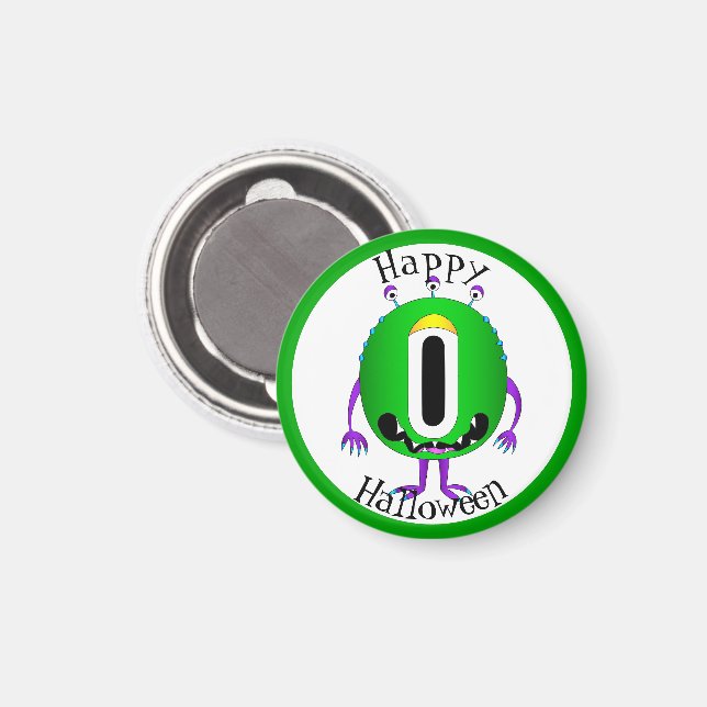 Funny, Monster, Halloween Magnet (Front/Back)