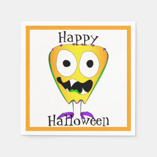 Funny, Monster, Halloween Napkin