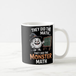 Funny Monster Math Teacher Halloween Yeti Costume  Coffee Mug