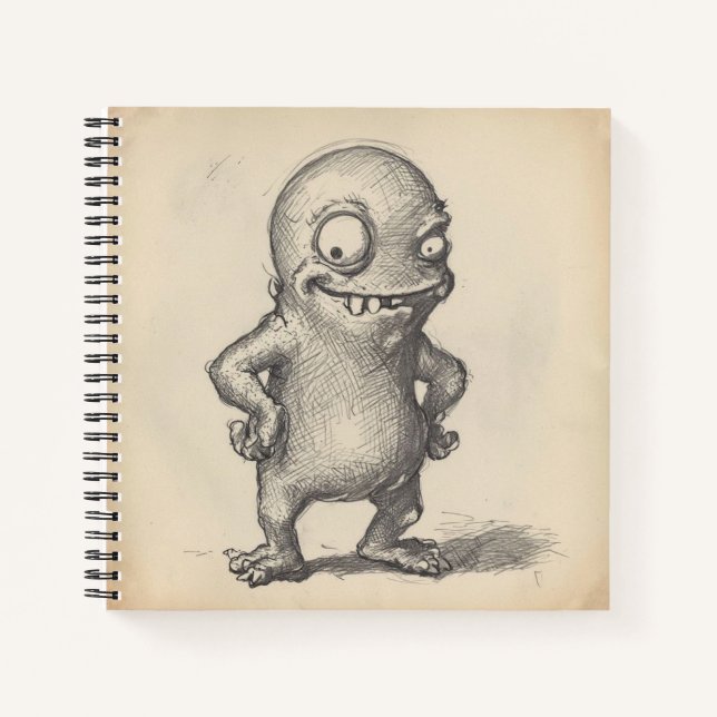 Funny Monster Notebook (Front)