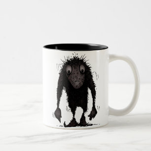 Funny Monster Troll Two-Tone Coffee Mug