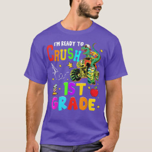 Funny Monster Truck and Dinosaur Ready To Crush 1s T-Shirt