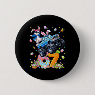 Funny Monster Truck Dabbing Rabbit Easter Bunny Me 2 Inch Round Button