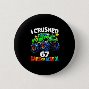 Funny Monster Truck Six Seven Meme Boys Kids Schoo 2 Inch Round Button