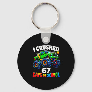 Funny Monster Truck Six Seven Meme Boys Kids Schoo Keychain