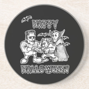 Funny Monsters - Happy Halloween Coaster