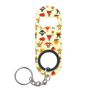 Funny monsters pattern mini bottle opener