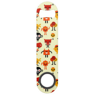 Funny monsters pattern speed bottle opener