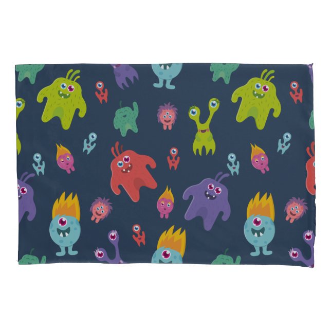 Funny Monsters Pillowcase (Front)